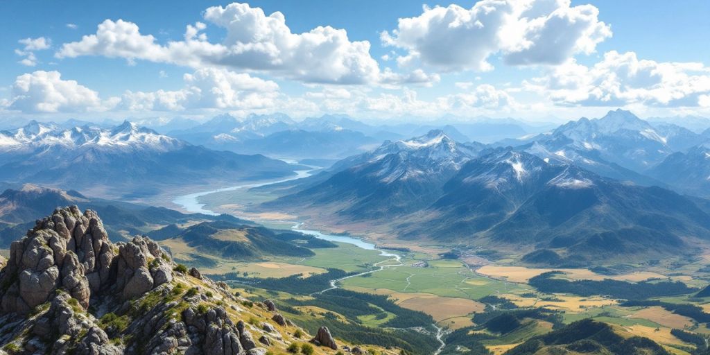 Diverse landscapes illustrating global politics influences by geography.