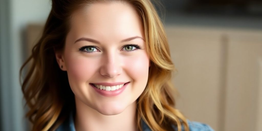 Portrait of Alexandra Breckenridge smiling confidently.