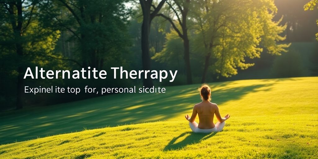 Person meditating in nature, promoting mental wellness and peace.