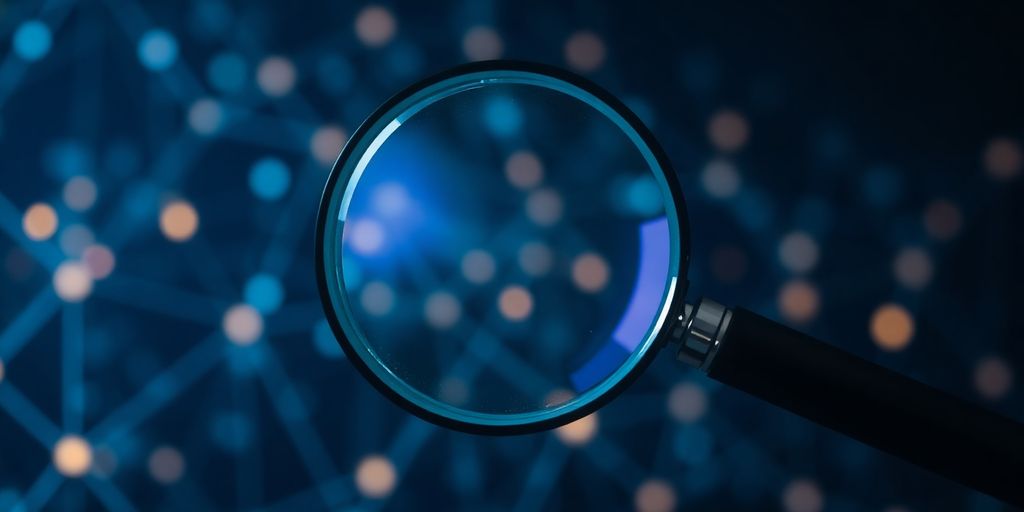 Magnified search bar with artificial intelligence.