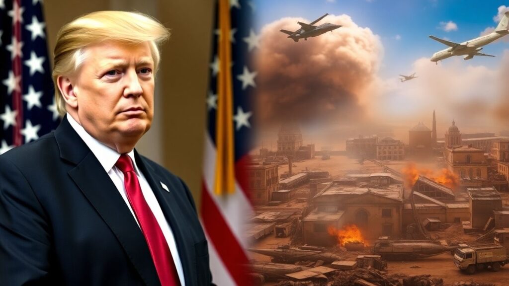 Trump and global conflict zones.