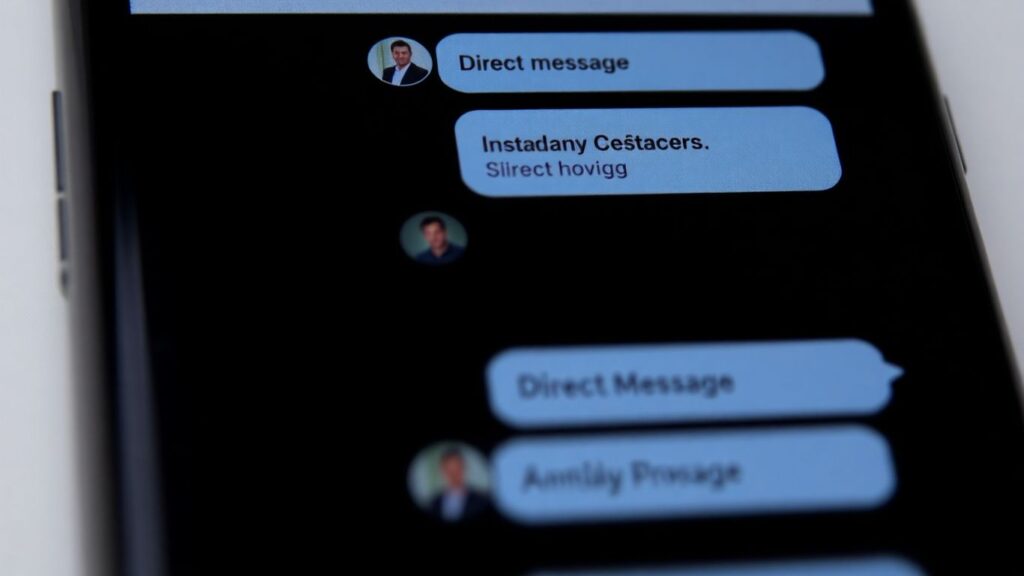 Instagram DM automation on a smartphone screen.