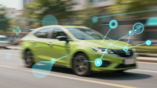 Abstract visualization of parallel project building with Verdent AI.