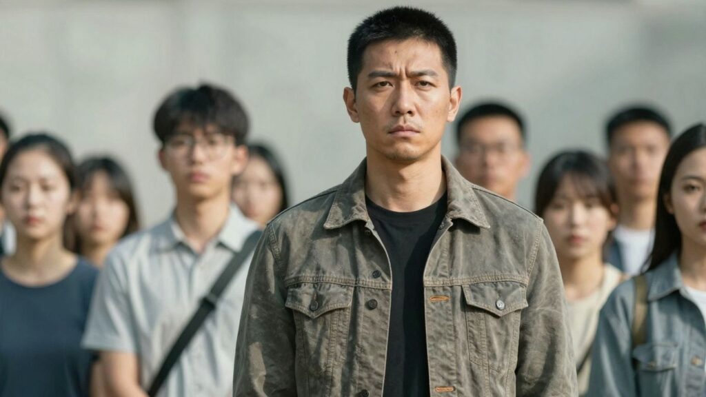 Person earning respect, not seeking approval from a crowd.