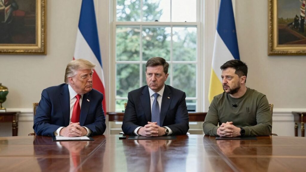 [Trump], [Vance], [Zelensky] meet in Washington D.C.