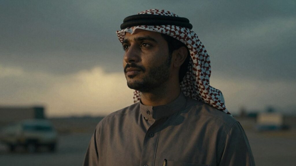 Person looking into the future, contemplating time.