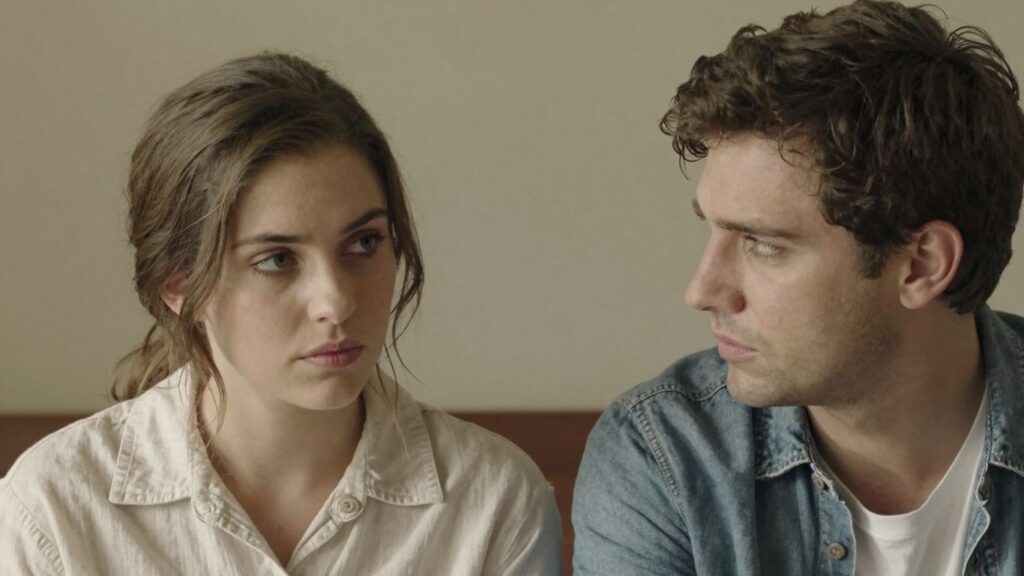 Couple in a deep, loving conversation.