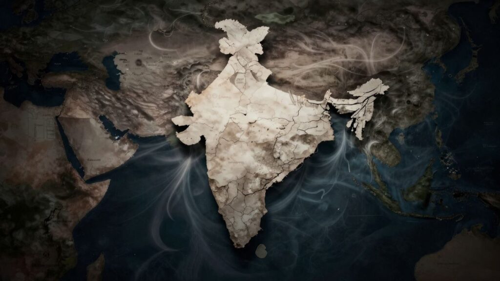 India's map under geopolitical pressure.