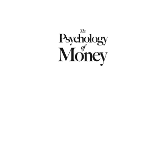 The Psychology of Money