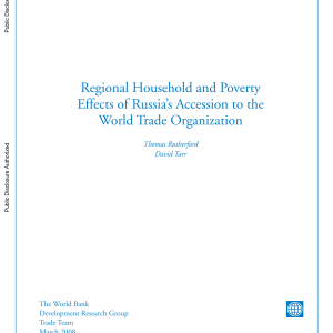Regional Household and Poverty Effects of Russia's Accession to the World Trade Organization