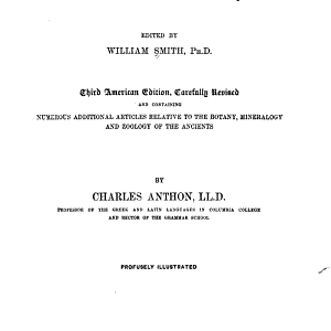 A Dictionary of Greek and Roman Antiquities