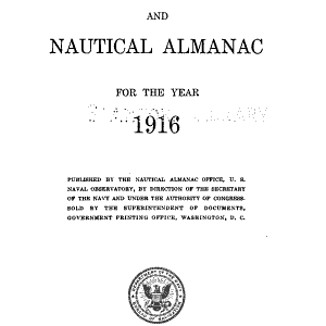The American Ephemeris and Nautical Almanac