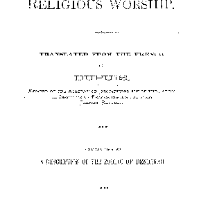 The Origin of All Religious Worship