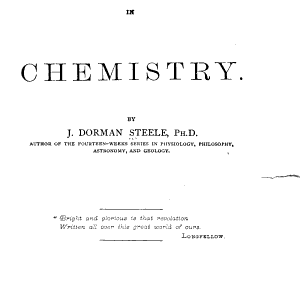 Fourteen Weeks in Chemistry