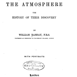 The Gases of the Atmosphere: The History of Their Discovery