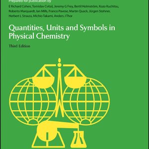 Quantities, Units and Symbols in Physical Chemistry