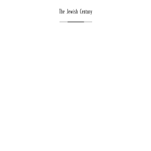 The Jewish Century, New Edition