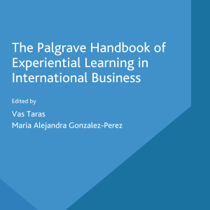 The Palgrave Handbook of Experiential Learning in International Business