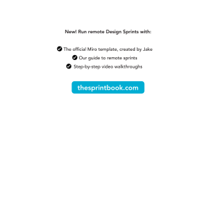 Sprint: How to Solve Big Problems and Test New Ideas in Just Five Days