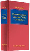 Common European Sales Law (CESL): Commentary