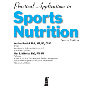 Practical Applications in Sports Nutrition