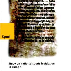 Etude Des Législations Nationales Relatives Au Sport en Europe