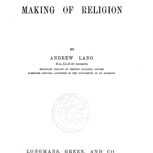 The Making of Religion