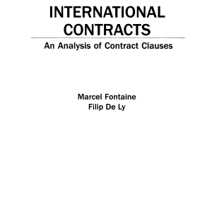 Drafting International Contracts