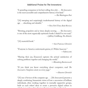 The Innovators: How a Group of Hackers, Geniuses, and Geeks Created the Digital Revolution