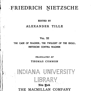 The Words of Friedrich Nietzsche...