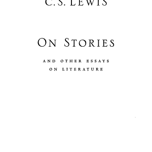 On Stories: And Other Essays on Literature
