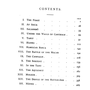 Salammbô of Gustave Flaubert