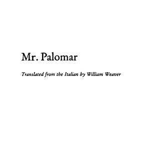 Mr. Palomar