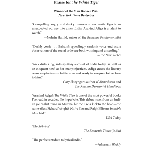 The White Tiger: A Novel