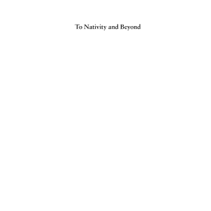 To Nativity and Beyond: Worship resources for Advent, Christmas and Epiphany