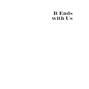 It Ends with Us: A Novel