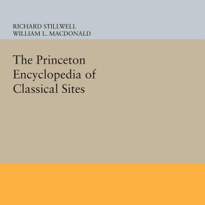 The Princeton Encyclopedia of Classical Sites