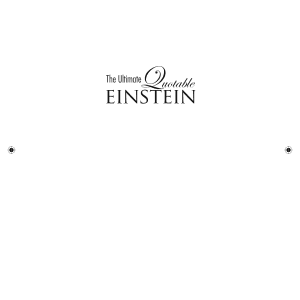 The Ultimate Quotable Einstein