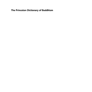 The Princeton Dictionary of Buddhism