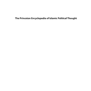 The Princeton Encyclopedia of Islamic Political Thought