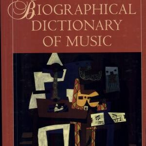 The Harvard Biographical Dictionary of Music