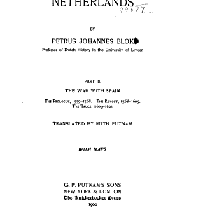 History of the People of the Netherlands: The war with Spain