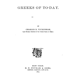 The Greeks of To-day