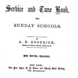 A New Service and Tune Book: For Sunday Schools