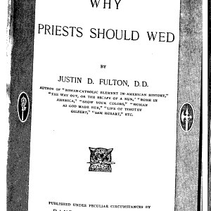 Why Priests Should Wed