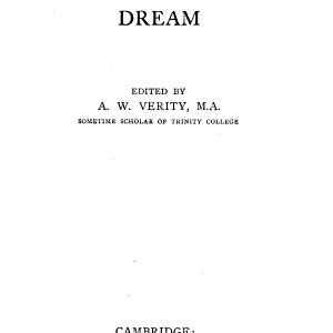 A Midsummer Night's Dream