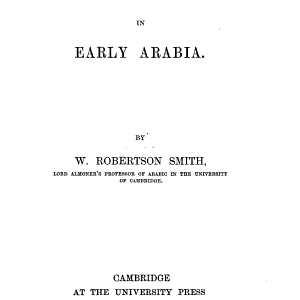 Kinship and Marriage in Early Arabia