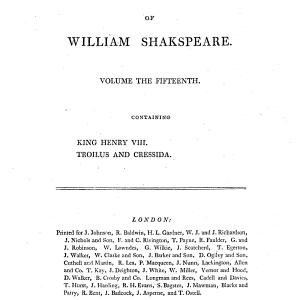 The Plays of William Shakespeare ...