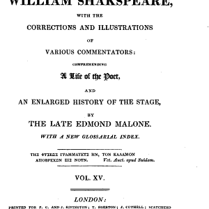 Tempest ; King John. Essay on The tempest