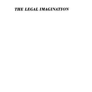 The Legal Imagination